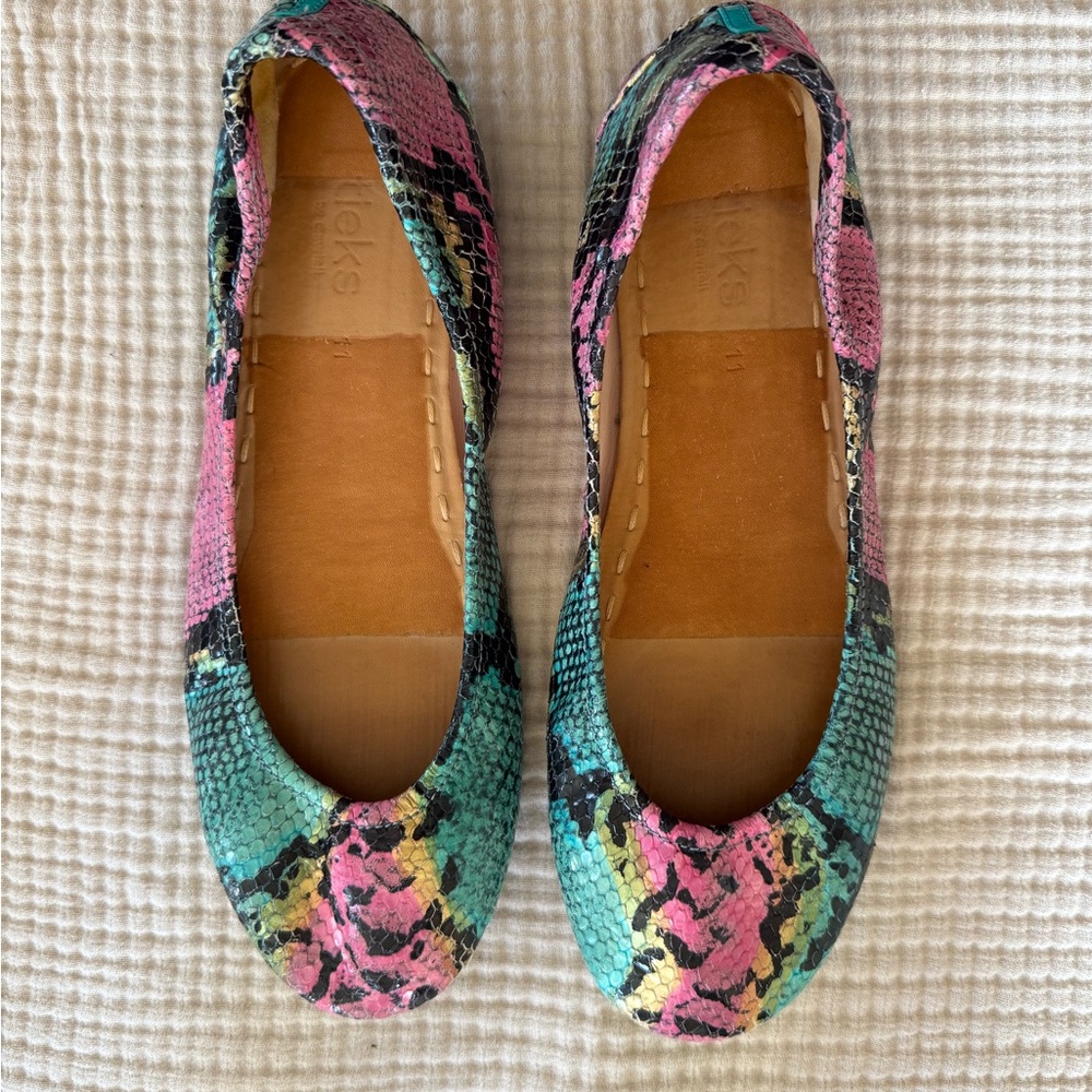 Tieks Electric Snakes Size 11